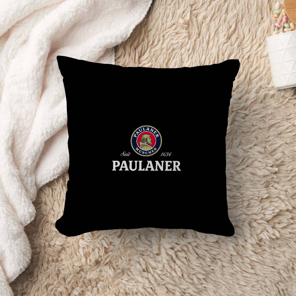 Немецкое пиво Paulaner Подушка Подарок Декор для дома и офиса Спальня Диван Автомобильная Подушка Чехол 45x45