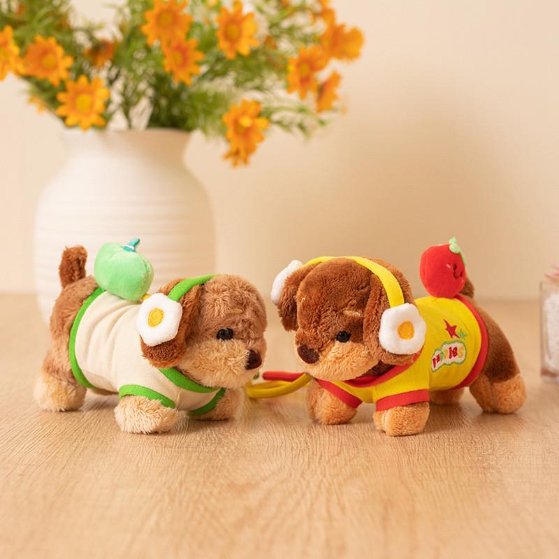 Plush Dachshund Dog Keychain With Soft Short Plush For Bag Decoration And Gift