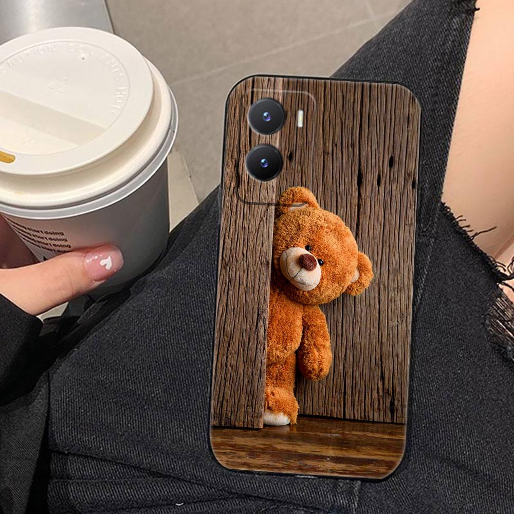 Забавный Милый Медведь Чехол для Телефона Для VIVO V60 V50 V40 LITE S1 V17 V20 SE V21 V23 V23E V25 V25E V27 V27E V29 V29E V30 Чехол Обложка Capa