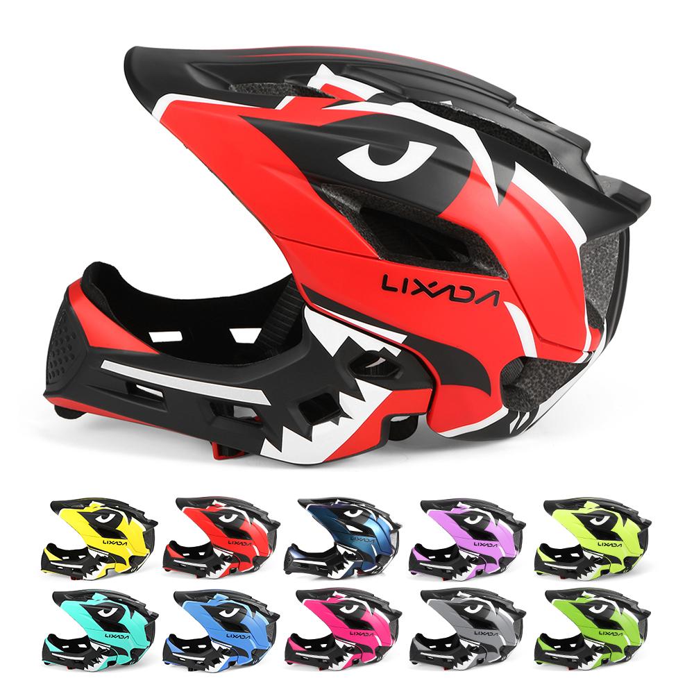 Lixada Kids Detachable Full Face Bike helmet Children's Sports Child Cycling mtb Motorcycle Skateboarding Roller Skating Helmet
