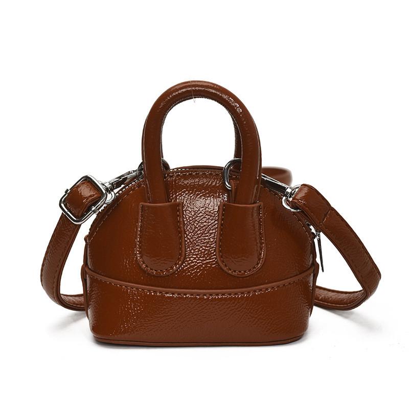 Городская минималистичная сумка-ракушка из ПУ с молнией для повседневного использования для девушек