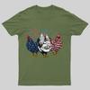 Patriotic USA Chicken Retro American 4th Of July Nerdy T-Shirt