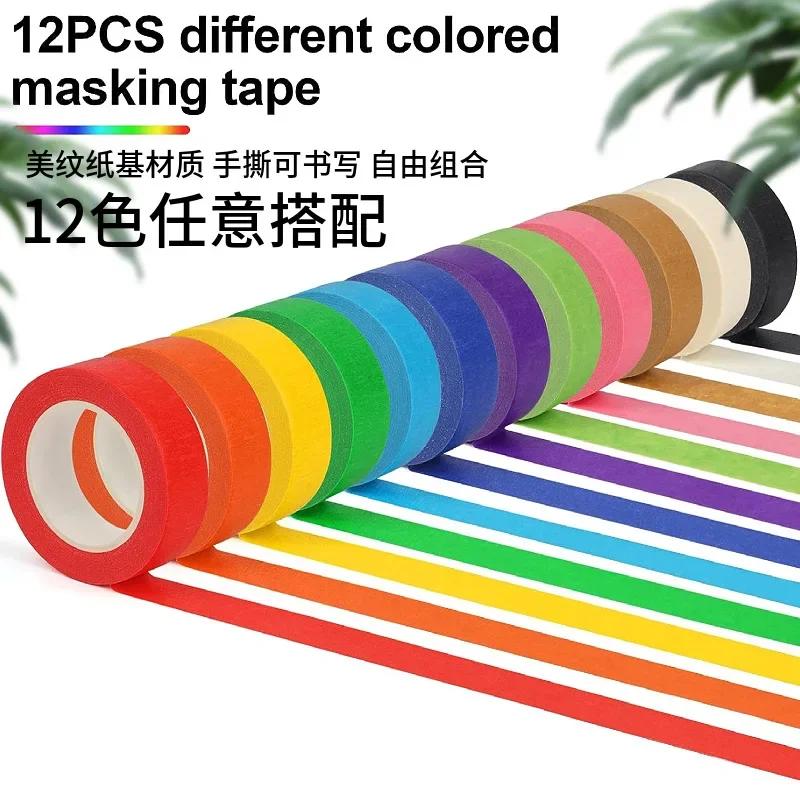Top Quality Eco Rainbow Masking Tape Set! Painters Tape for Arts, Crafts, DIY, Gift Deco, Classroom Crafts, Scrapbooking