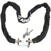 1Pc Premium Black Bike Lock with Manganese Steel Chain Heavy Duty for Mountain Bikes Cycling