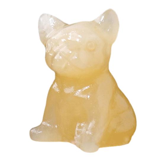 Статуя французского бульдога, очаровательный дизайн, гладкая поверхность, искусственные кристаллы розового кварца, целебные камни, статуя собаки, секс-одежда для взрослых