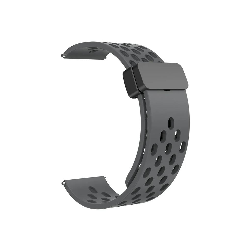22mm Magnetic Silicone Strap For Amazfit Bip 6 5 5 Unity/GTR 2 3 4 Breathable For Amazfit Stratos/Balance/Pace Sports Wrist Belt