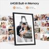 Цифровая фоторамка WiFi 10,1 дюйма, 1280*800 IPS, облачная интеллектуальная цифровая фоторамка высокой четкости, 64 ГБ памяти, настенное крепление