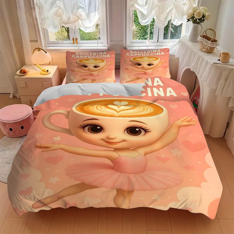 Ballerina Cappuccino Art Print 3Pcs Bedding Setduvet Cover With 2 Bedropillowcase Home Birthday Gift