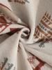 ZAFUL Мужская винтажная шерстяная толстовка-кенгуру с этническим принтом ацтеков и карманом на четвертной молнии