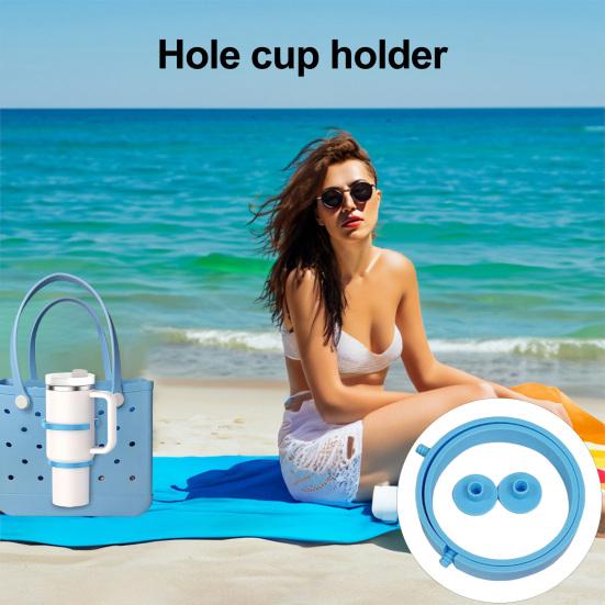Универсальный держатель для стаканов 30/40 унций для тамблеров 3-в-1, крепление для пляжной сумки с ручками, многофункциональный