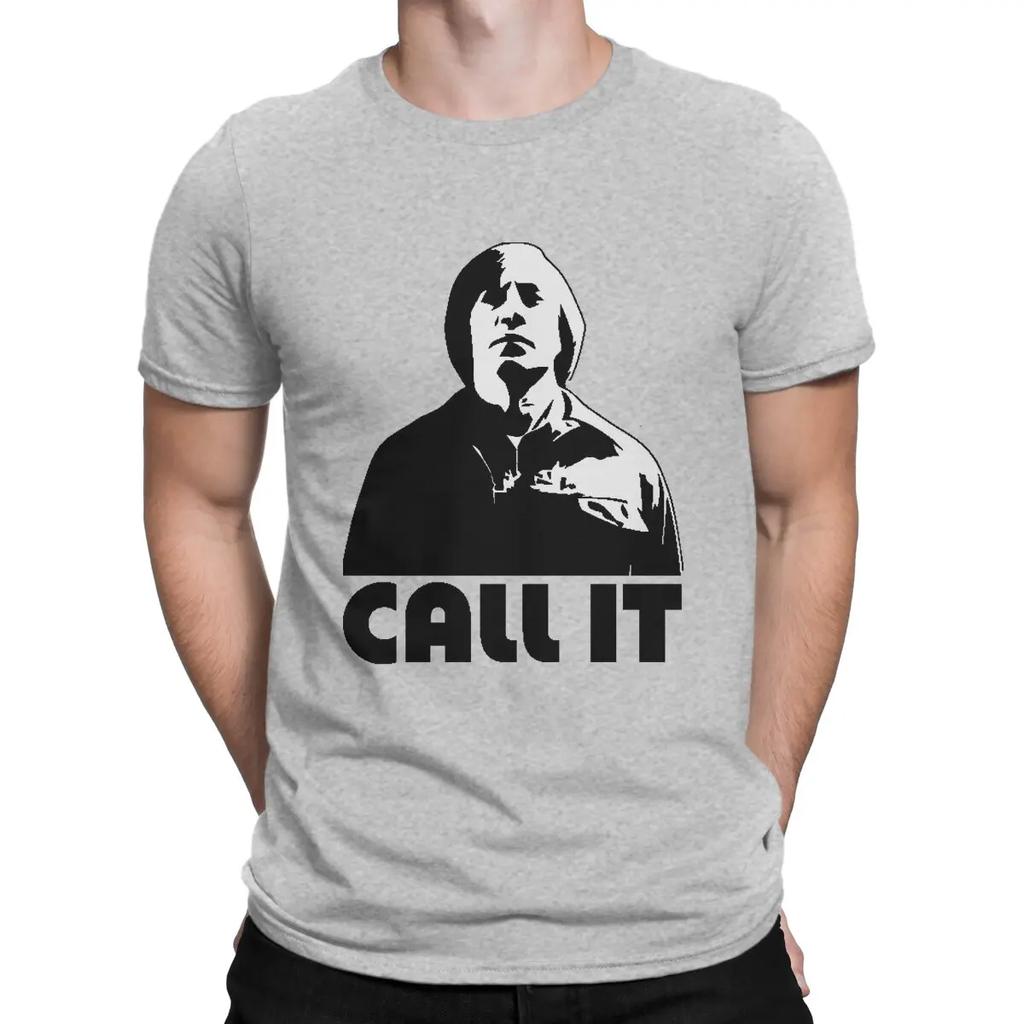 Call It T-Shirt for Men No Country For Old Men Vintage 100% Cotton Tee Shirt Round Neck Short Sleeve T Shirts Graphic Clothes