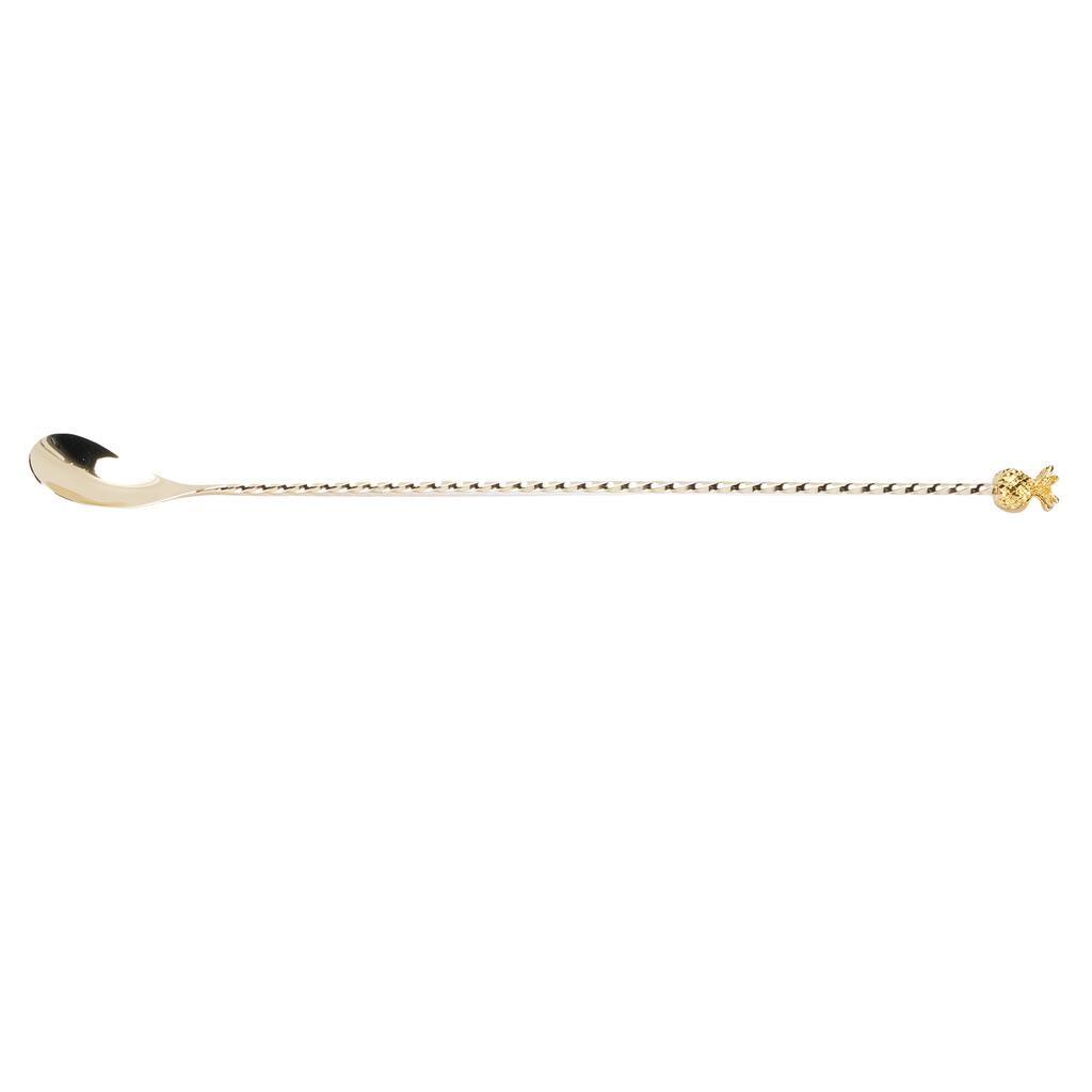 Bar Spoon Stainless Steel Cocktail Stirrer Mixing Spoon Comfortable Grip Cocktail Shaker Spoon for Party Home Gold