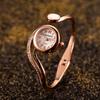 Rose Gold Bangle Bracelet Luxury Watches for Women Stainless Steel Quartz Wristwatch Small Dial Fashion Women's Watch Relogio