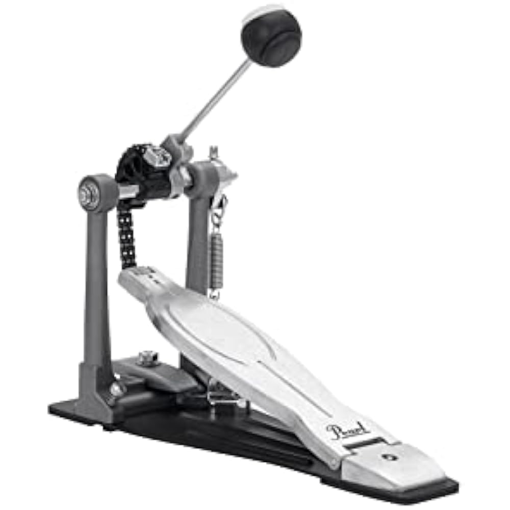 Pearl P-1030 Pearl Drum Single Pedal Eliminator Solo “BLACK” Round Cam Duo Beater