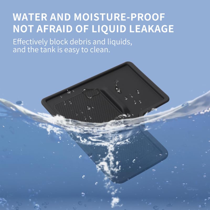 ZUNDUO Бокс консоли Беспроводная зарядка Резиновый коврик для Toyota New Land Cruiser 250 Series Аксессуары для консоли Детали Без резины Защищает Хранение Автомобильный Набор из 2