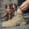 Autumn and Winter New Martin Boots British Casual Trend Fashion Locomotive Boots Medium and High Top Outdoor Trendy Shoes Men