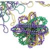 30 Pack Mardi Gras Metallic Beaded Necklaces 31 Inch Mardi Gras Beads Metallic Colors In Gold Green Purple For Mardi Gras Halloween Costume Party Deco