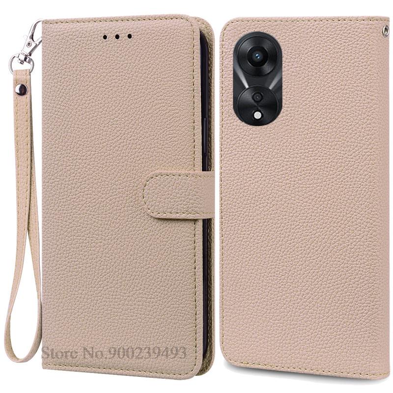 For OPPO A78 5G Case Soft Silicone Leather Wallet Case For OPPO A58 5G A 78 Phone Case For OPPO A78 5G Cover Coque Fundas Etui