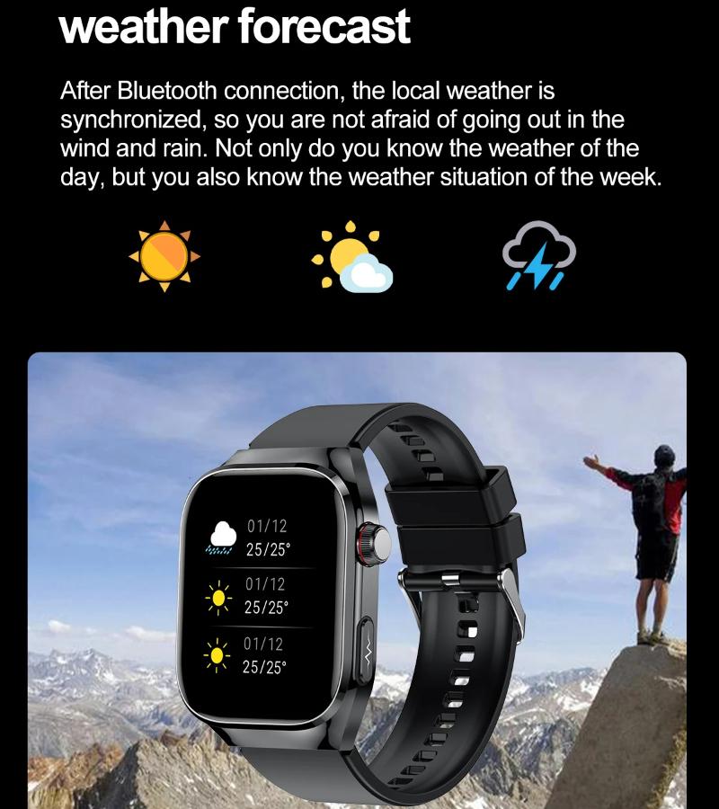 2025 Новые умные часы для мужчин с мочевой кислотой, жиром в крови, ЭКГ+ППГ, пульсом, артериальным давлением, Bluetooth, звонком, спортом для Xiaomi, отслеживанием здоровья, часы