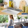 Leeseph 23.8" удлиненный силиконовый коврик для крана раковины, защита от брызг для крана раковины, впитывающий коврик для защиты раковины, кухонный гаджет
