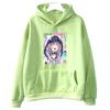Minato Aqua  Hololive Hoodie Long Sleeve Nakiri Ayame Vtuber Sweatshirts Women Cartoon Printed Pullovers with Hooded Streetwear