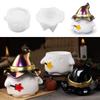 Halloween Ghost Storage Box Silicone Molds with Lid DIY Concrete Candle Jar Tray 3D Witch Hat Flowerpot Resin Mold Home Decor