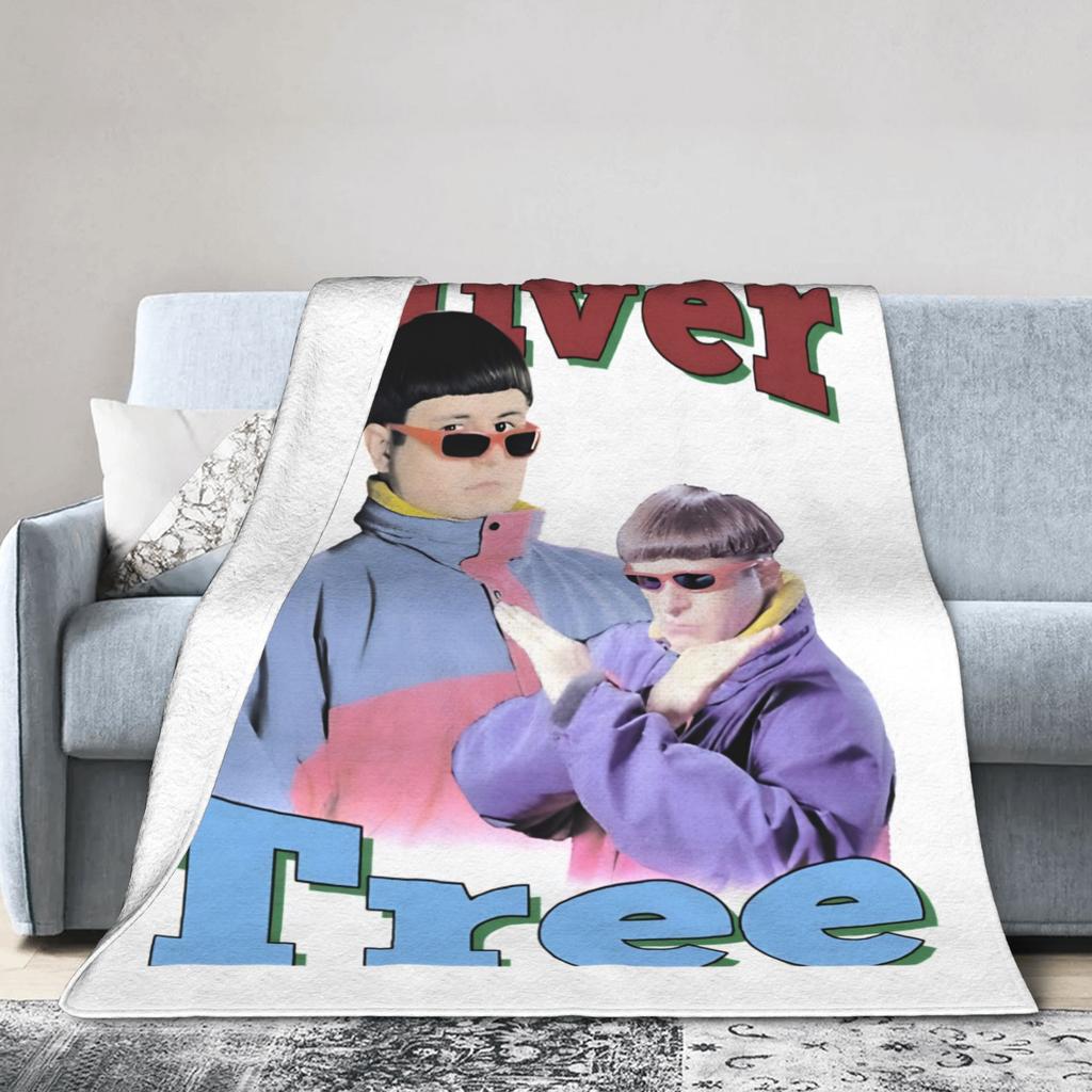 Фланелевые одеяла Oliver Tree Hip-Hop Rip Креативное покрывало для дома 150*125 см Одеяло