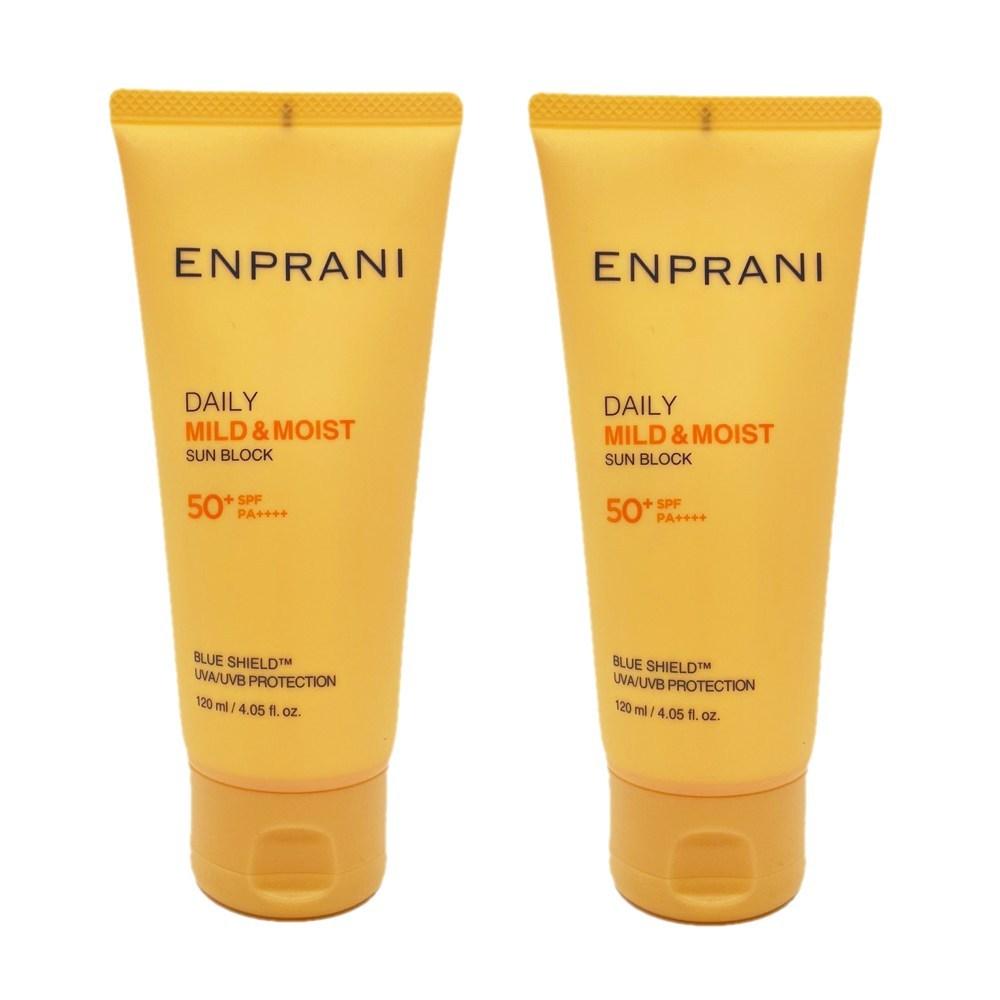 ENPRANI Daily Sunblock SPF50+ PA++++ 120ml+120ml, 120ml, 2 Units