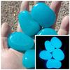 10pcs Luminous Pebbles Big 4.5cm Stone Ornaments Garden Decoration Gravel Courtyard, Fish Tank Glow In Dark Pebbles