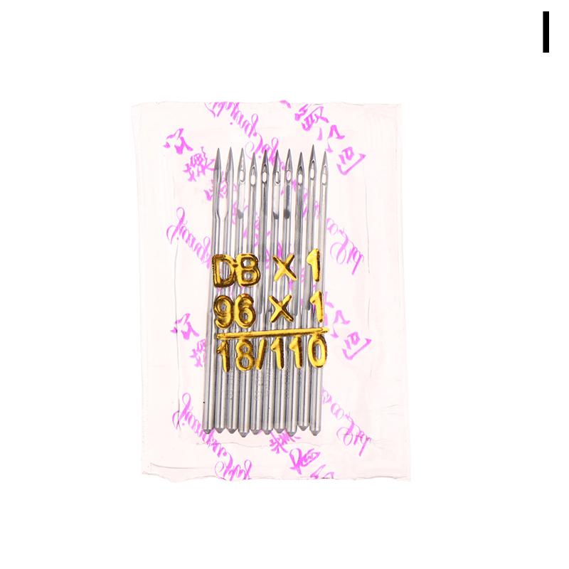Горячие 10 шт. Иглы для шитья DBX1 № 7 8 9 10 11 12 14 16 18 19 20 21 22 Размеры Для Промышленной Прямострочной Оверлочной Швейной Машины