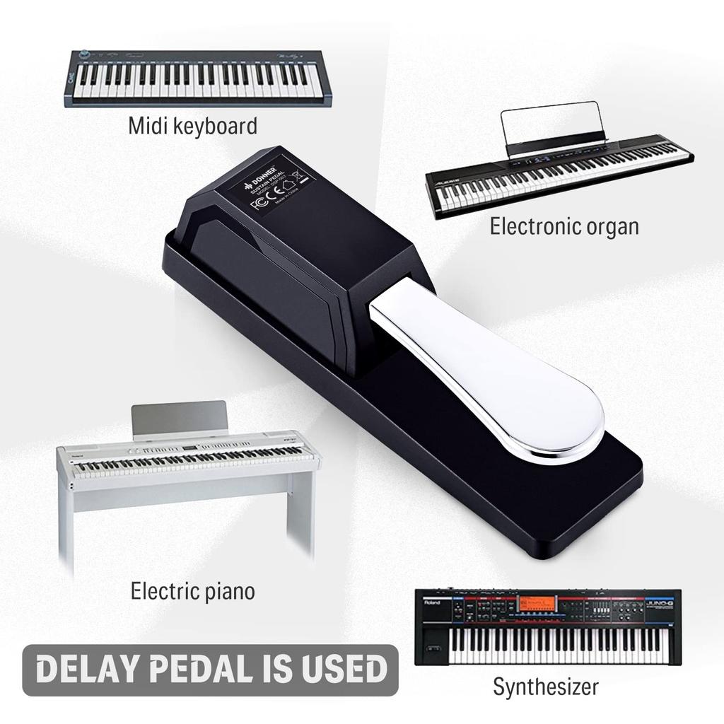 Педаль Donner Damper Pedal Sustain Pedal Keyboard Pedal Foot Pedal Switch MIDI Keyboard Compatible with Electronic Piano DSP-003