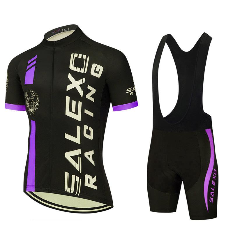 Велокостюм Мужской Велосипедный Костюм Летний Защита от УФ Короткий Рукав Костюм На Бретельках Шорты 2026 Летний Дышащий Велосипедный Костюм Комплект