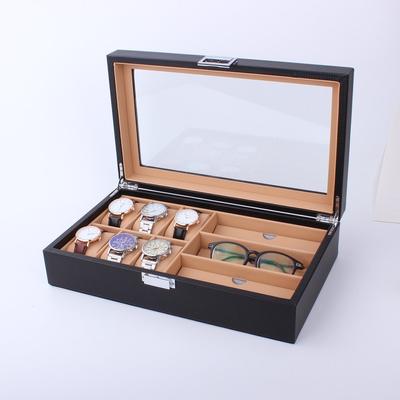 Сетки из искусственной кожи/углеродного волокна, чехол для часов, органайзер для солнцезащитных очков, органайзер для хранения ювелирных изделий, контейнер для витрины, держатель