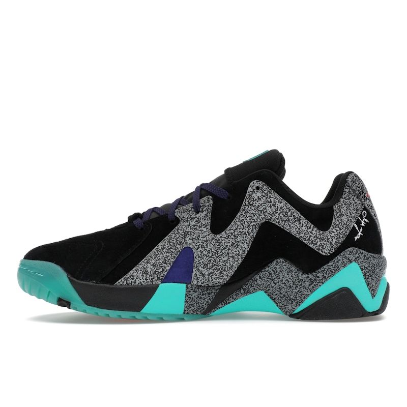 Reebok Nice Kicks x Kamikaze 2 Low NBA Jam Мужские Черно-Бирюзово-Фиолетовые Баскетбольные Кроссовки H01319