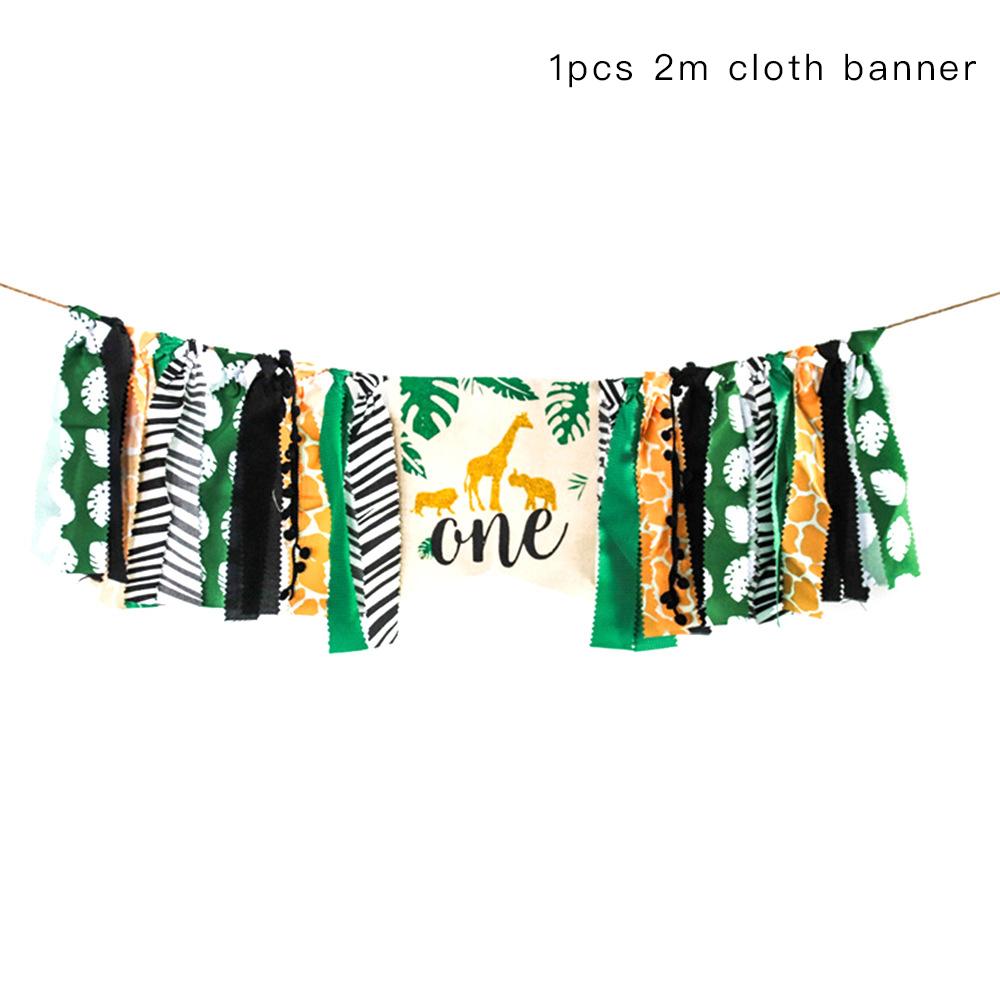 Tiger Lion Animal Pattern Disposable Tableware Set Safari Theme Party Decorations Boy Wild One First Birthday Party Supplies