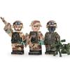 Us Special Forces Soldiers SWAT Guns Weapon Four Sided Printing Building Blocks Kit Bricks Sets Classic Model Kids Toys