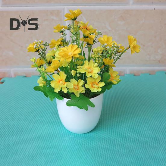 Искусственный цветок в горшке Декор для вечеринки Пластиковый DIY Искусственный цветок в горшке