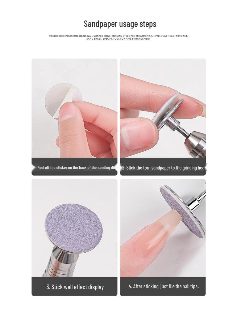 UFO Disc Grinding Head for Hollow Heart Manicure - Russian Pre-Treatment Nail Art Tool