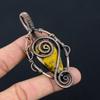 Neelite Gemstone Pure Copper Wire Wrapped Handmade Pendant Jewelry For Gift