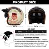 DOT сертифицированный ретро мотоциклетный шлем Cafe Racer Open Face Casco Moto Мотоциклетные аксессуары Мужские мотошлемы