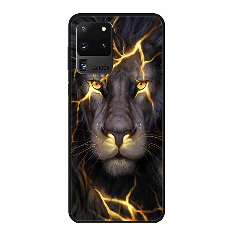 For Samsung Galaxy S20 Ultra 5G Case Astronaut Soft Silicone Phone Cases for Samsung S20 Ultra LTE 5G Shell Protective Moon Capa