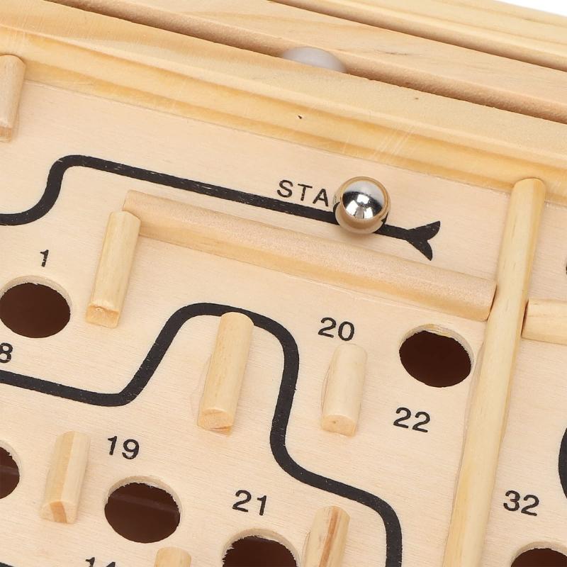 Educational Maze Puzzle Game Toy For Adult and Kids Concentration and Balance Skill Training Bead Maze Board Game Toy