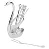 Tableware   Zinc Alloy Fruit Dessert Tasting Forks Spoon with   Base for Home Kitchen