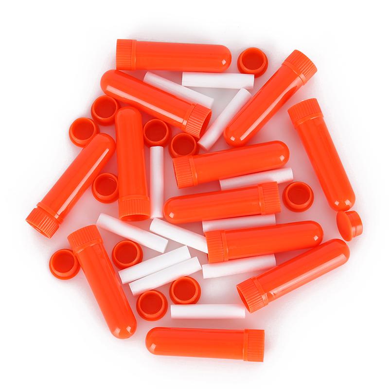 12Pcs Essential Oil Blank Nasal Inhaler Tubes Muti Color Blank Nasal Containers