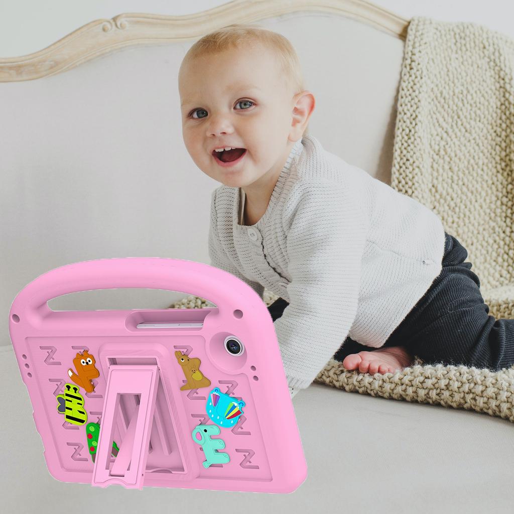 Чехол для Samsung Galaxy Tab A9, мультяшный дизайн, подставка, чехол для планшета из ЭВА+ПК с ремешком