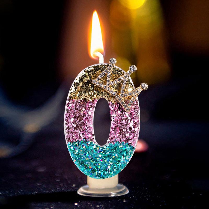 Creative Crown Birthday Number Candles - Adult & Kids Cake Decoration Topper