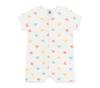 Short Romper A0CZ8 3 months 60cm [Petit Bateau] Off-white/Multicolor