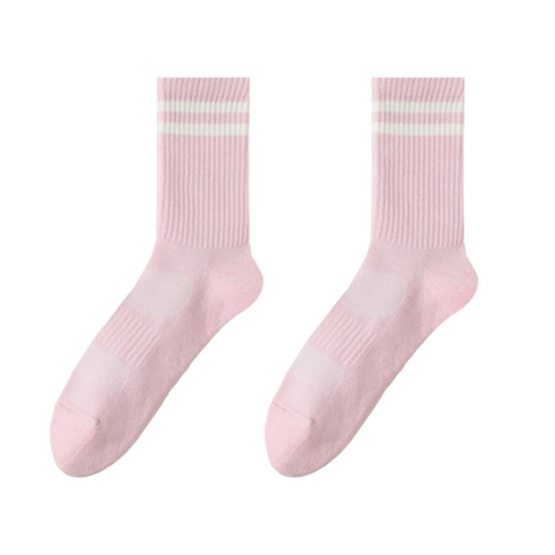 Женские осенние профессиональные беговые скакалки бесшовные носки спортивные длинные носки с махровым низом