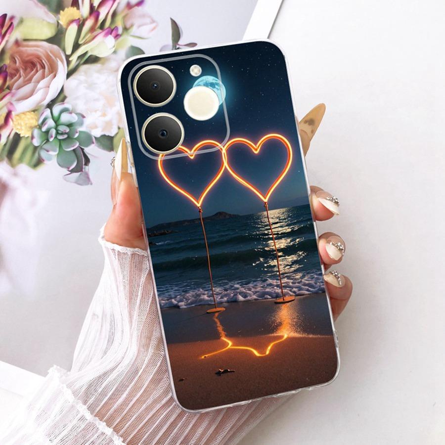 Чехол для телефона Realme Note 70 70T Милый рисунок с мультяшными котами Чехол из ТПУ для Realme Note70T Narzo 80 Lite Мягкий силиконовый Funda