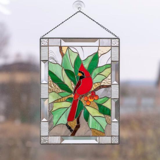 Yousheng Bird Настенная художественная подвеска для украшения дома широко использует витражные акриловые оконные завесы Товары для дома